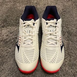 Men's Mizuno Wave Exceed Tour 3 AC Tennis Shoes - White Like New Size 12